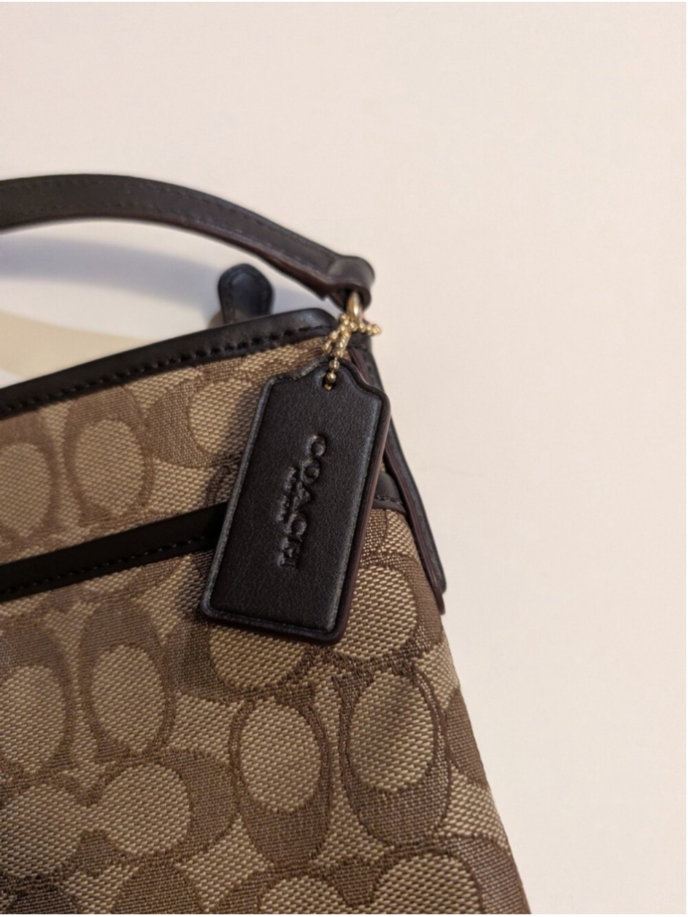 Coach Signature Jacquard File Crossbody Bag in EUC Model Number: F29960 - Picture 4 of 12